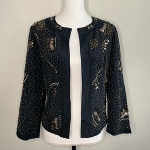Chico’s - Beaded Open Blazer (Size 0)